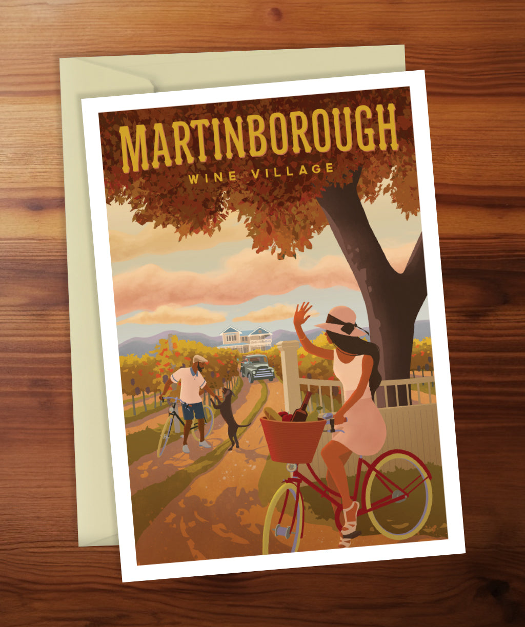 Martinborough Wine Village Greeting Card