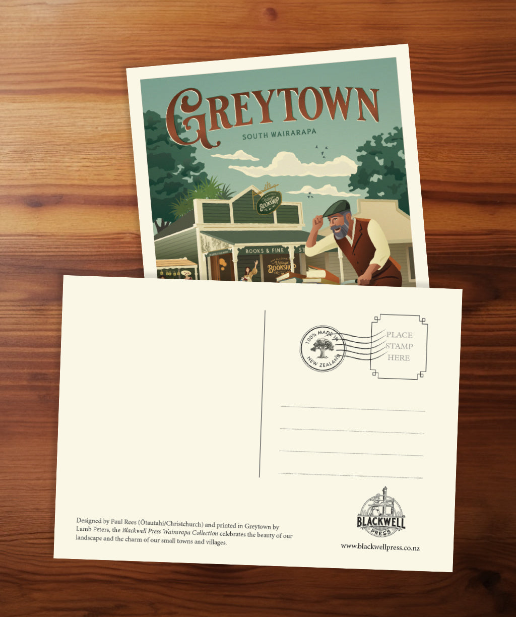 Greytown Bicycle Courier Postcard