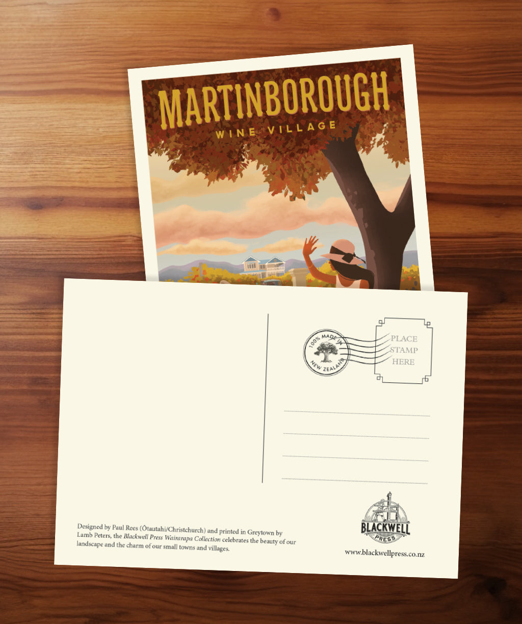 Martinborough Wine Village Postcard
