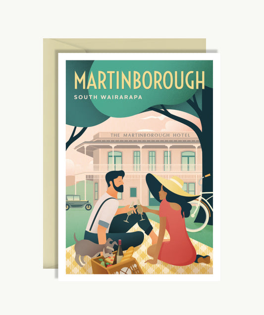 Martinborough Picnic Greeting Card