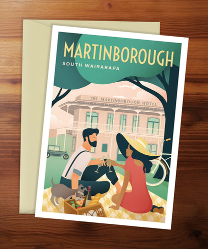 Martinborough Picnic Greeting Card