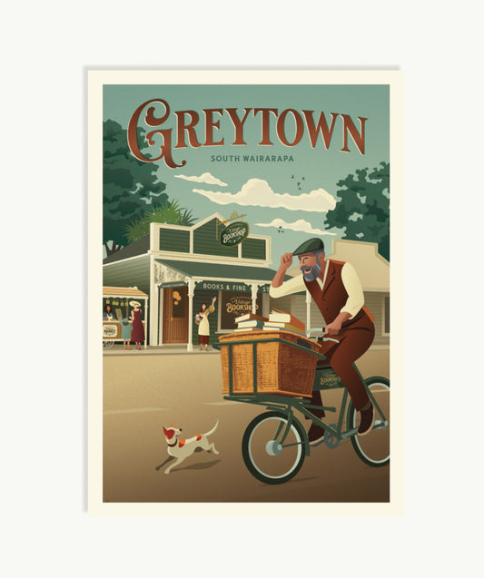 Greytown Bicycle Courier Postcard